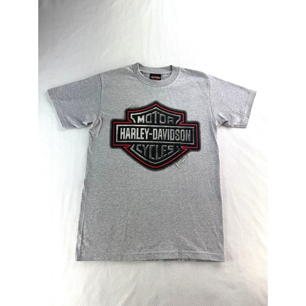 Harley Davidson Motorcycles Graphic‎ T Shirt Gray KEY WEST Men's Size Small